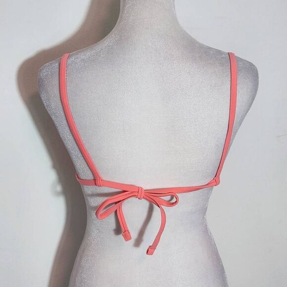 Aerie Pink Bikini Top NWT Size Small Gathered Bandeau Bikini Top - Picture 4 of 9